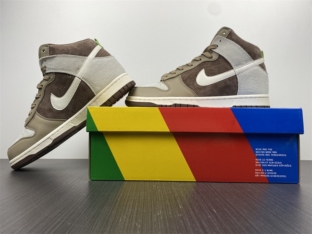 nike dunk high light chocolate - dh5348-100