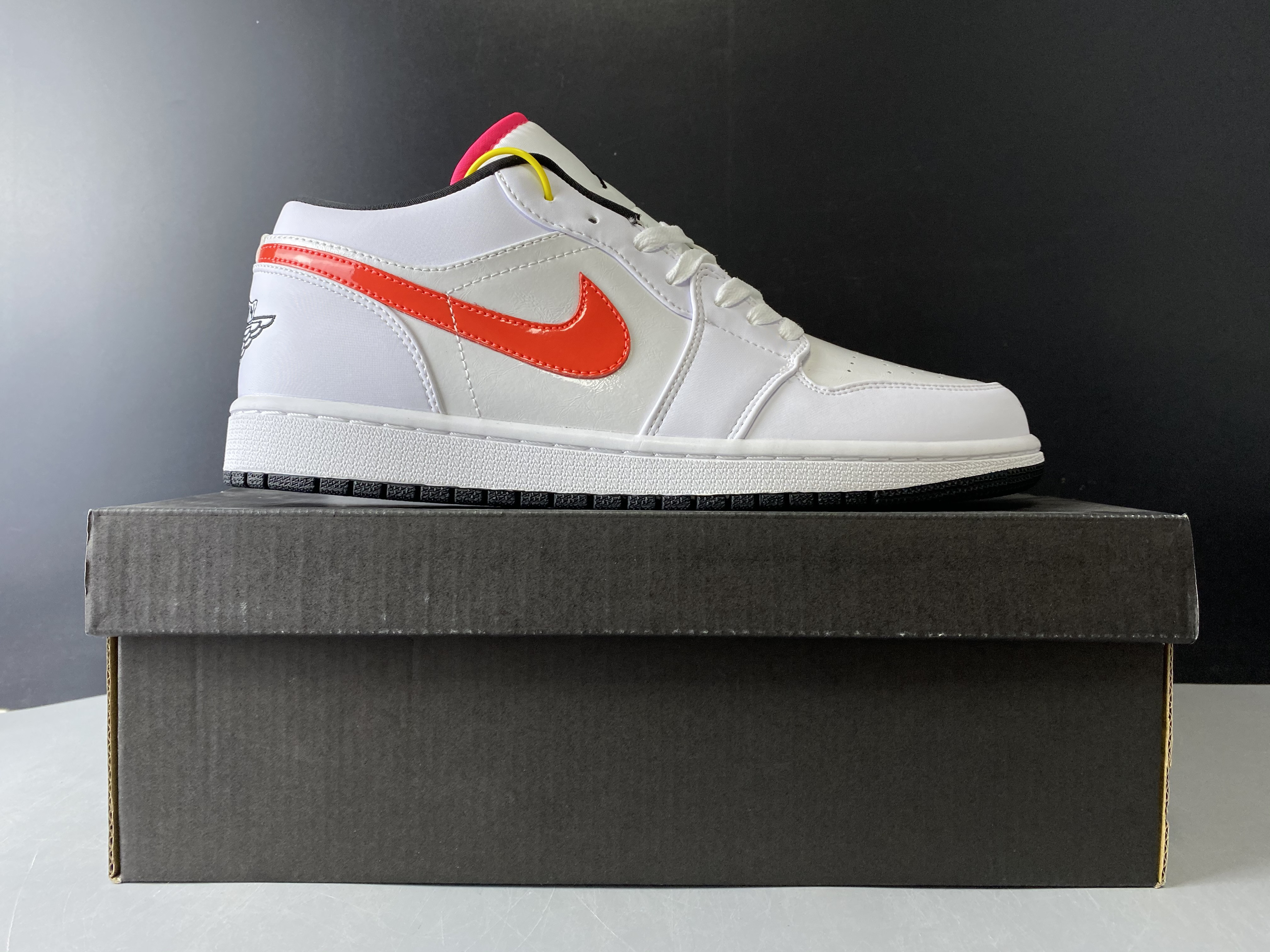 jordan 1 low white multi-color - cw7009-100