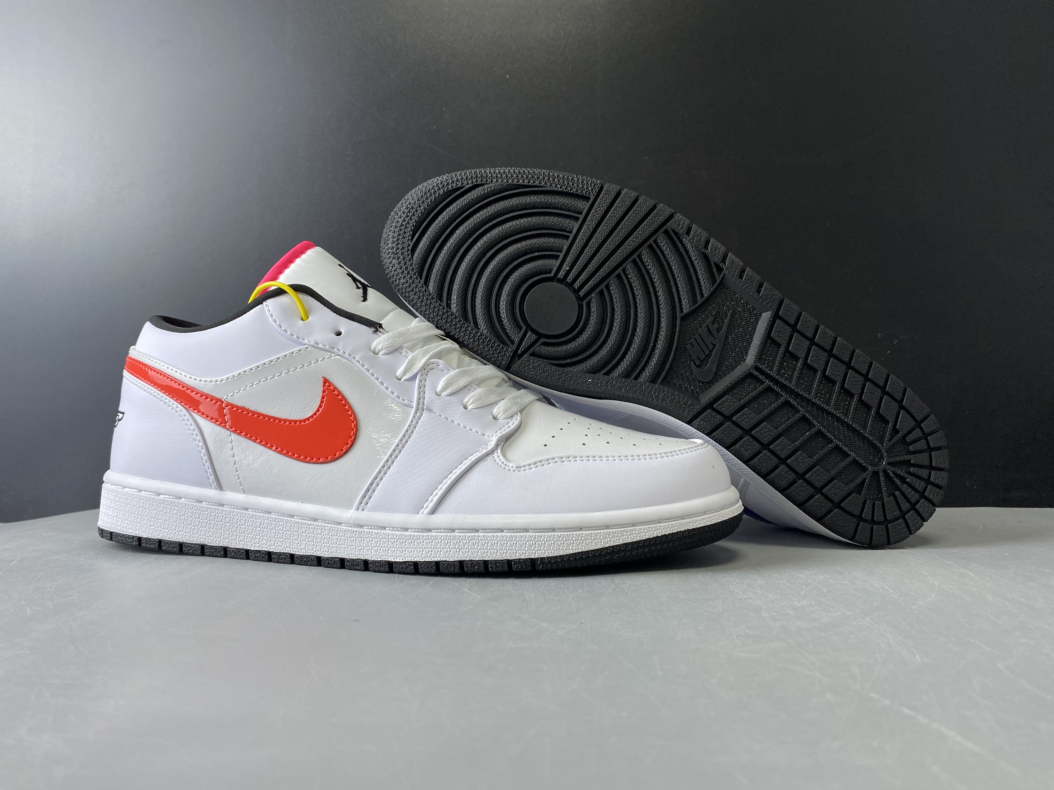 jordan 1 low white multi-color - cw7009-100