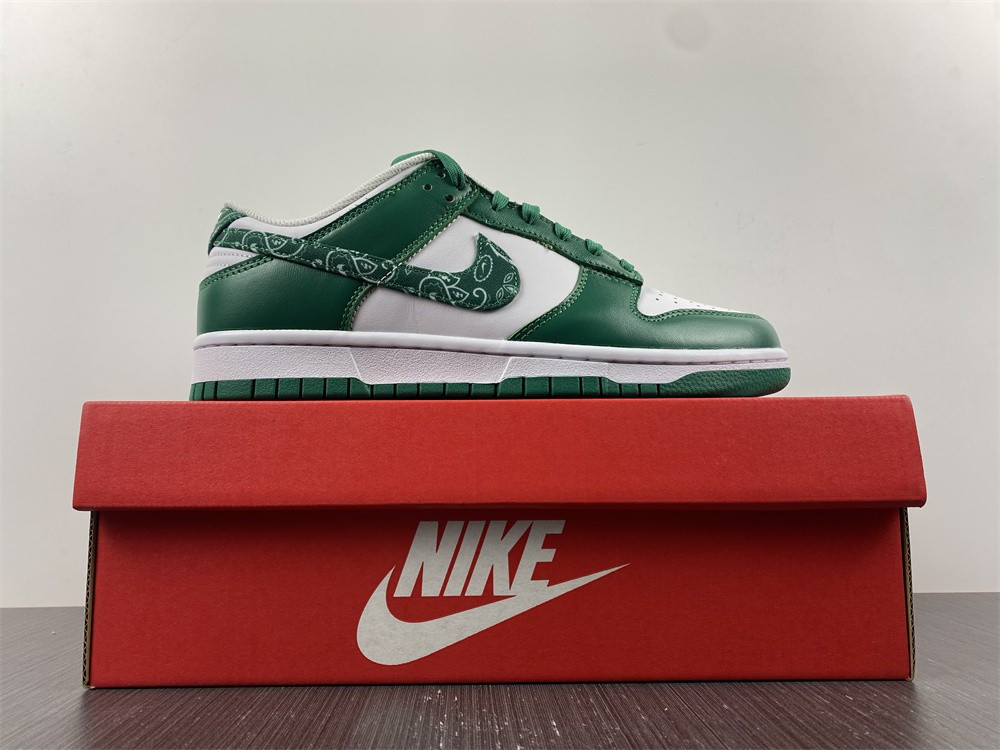 nike dunk low essential paisley pack green (w) dh4401-102