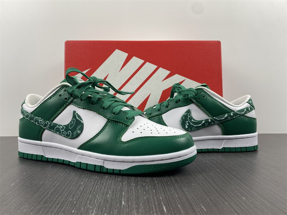 nike dunk low essential paisley pack green (w) dh4401-102
