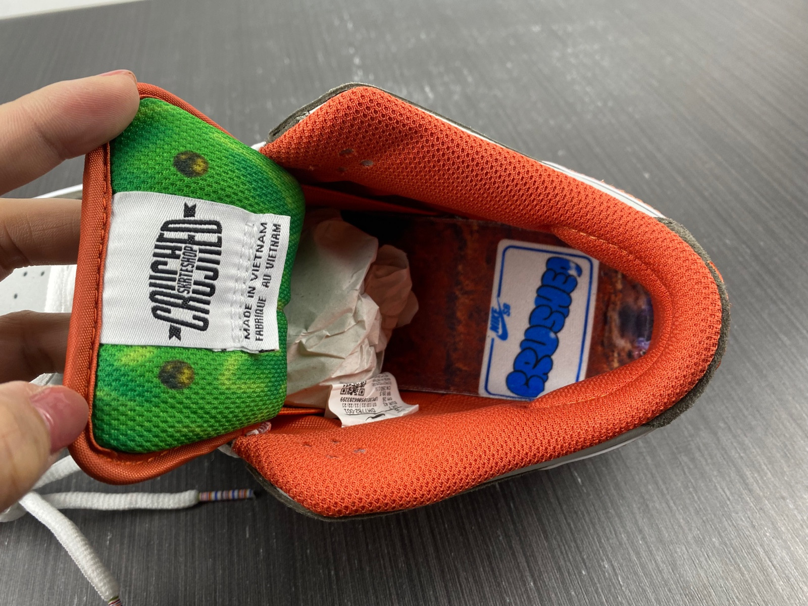 crushed dc nike sb dunk low dh7782-001