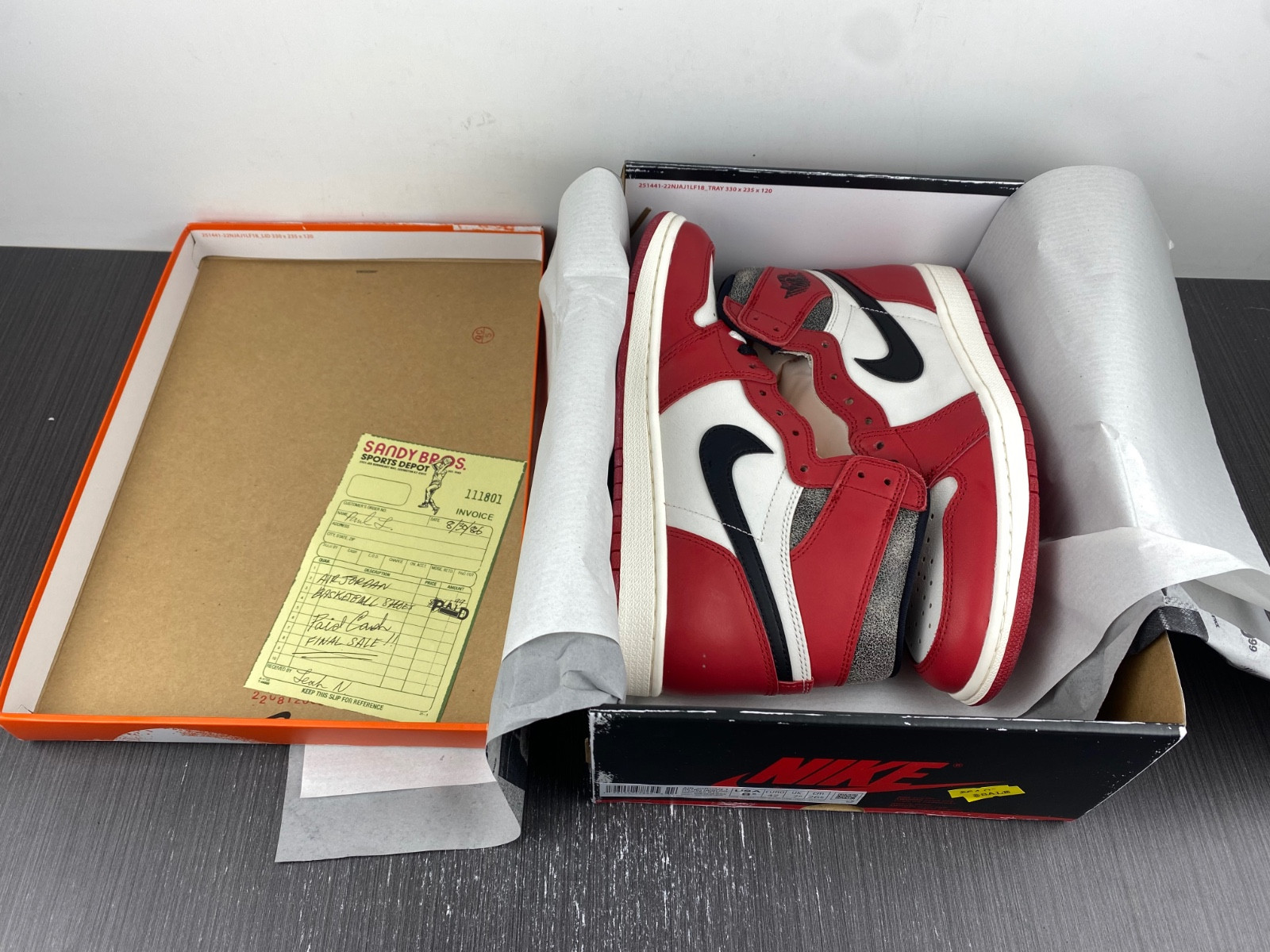 air jordan 1 lost and found dz5485-612