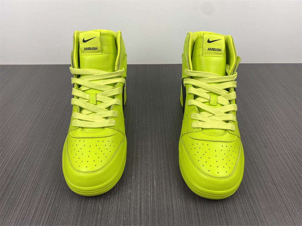 nike dunk high ambush flash lime - cu7544-300