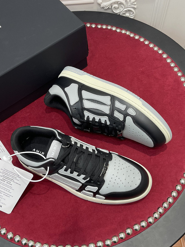 amiri skel top leather sneakers