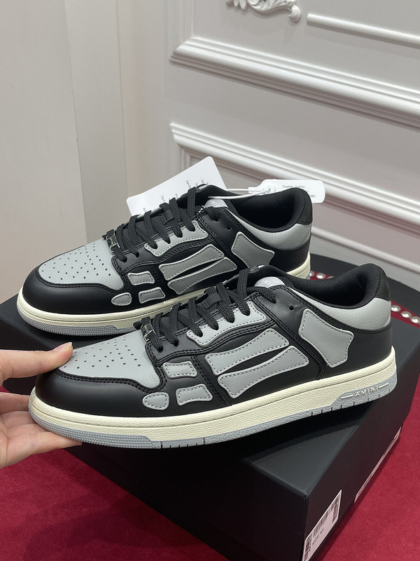 amiri skel top leather sneakers