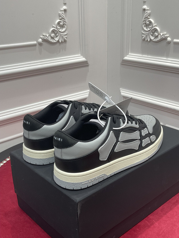 amiri skel top leather sneakers