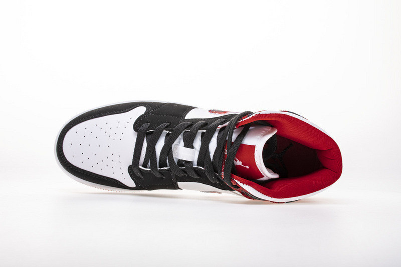 jordan 1 mid white plaid (gs) 554725-607