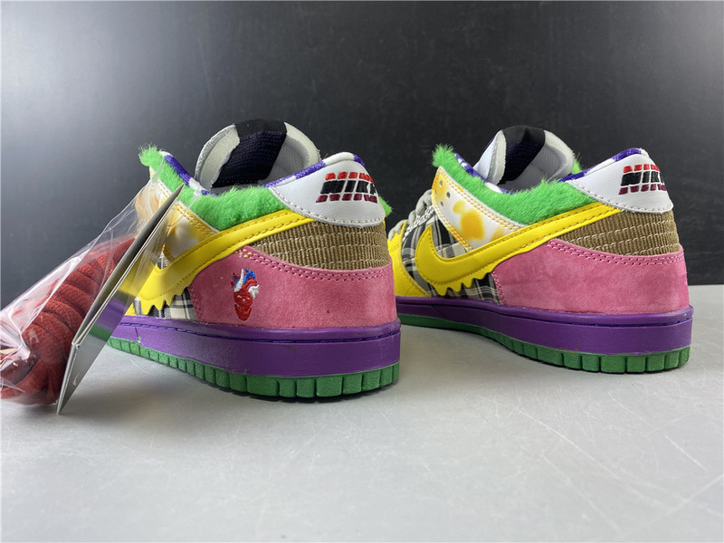 nike sb dunk low pro iw purple yellow violet 318403-137