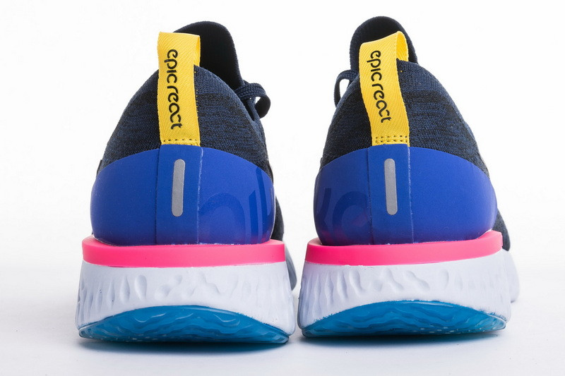 nike epic react flyknit college navy aq0067-400