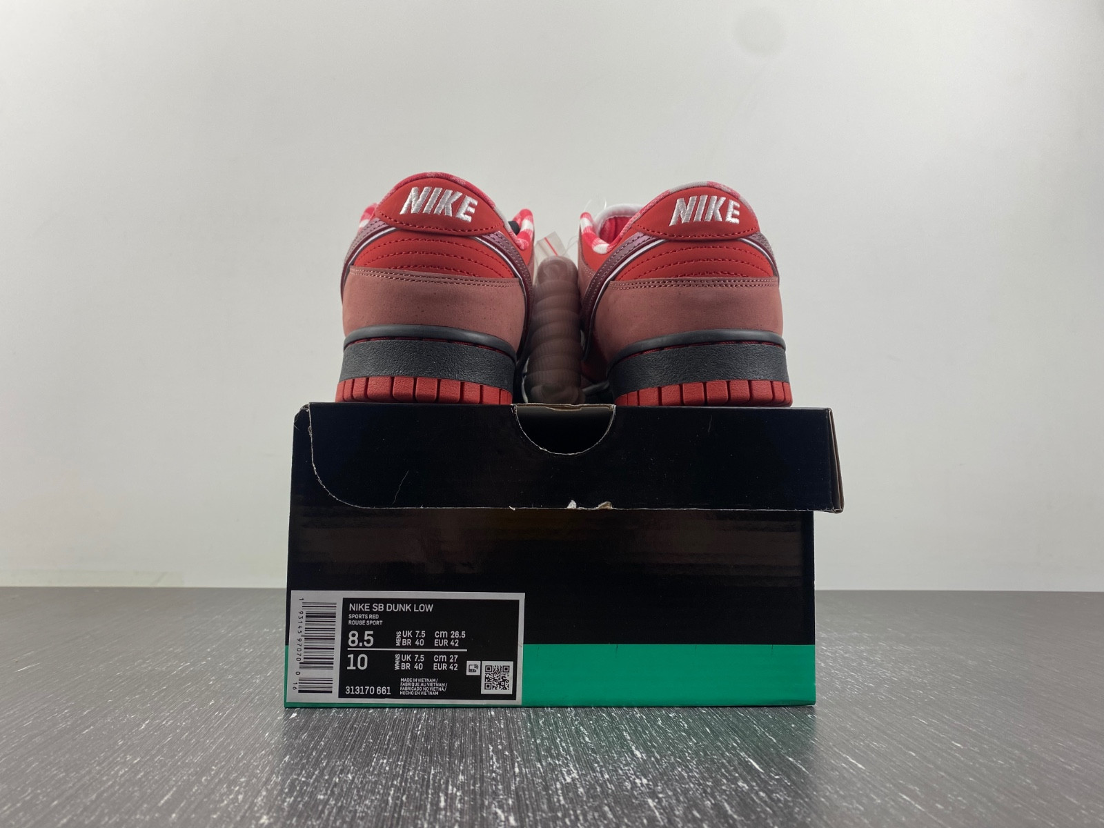 nike sb dunk low concepts red lobster 313170-661