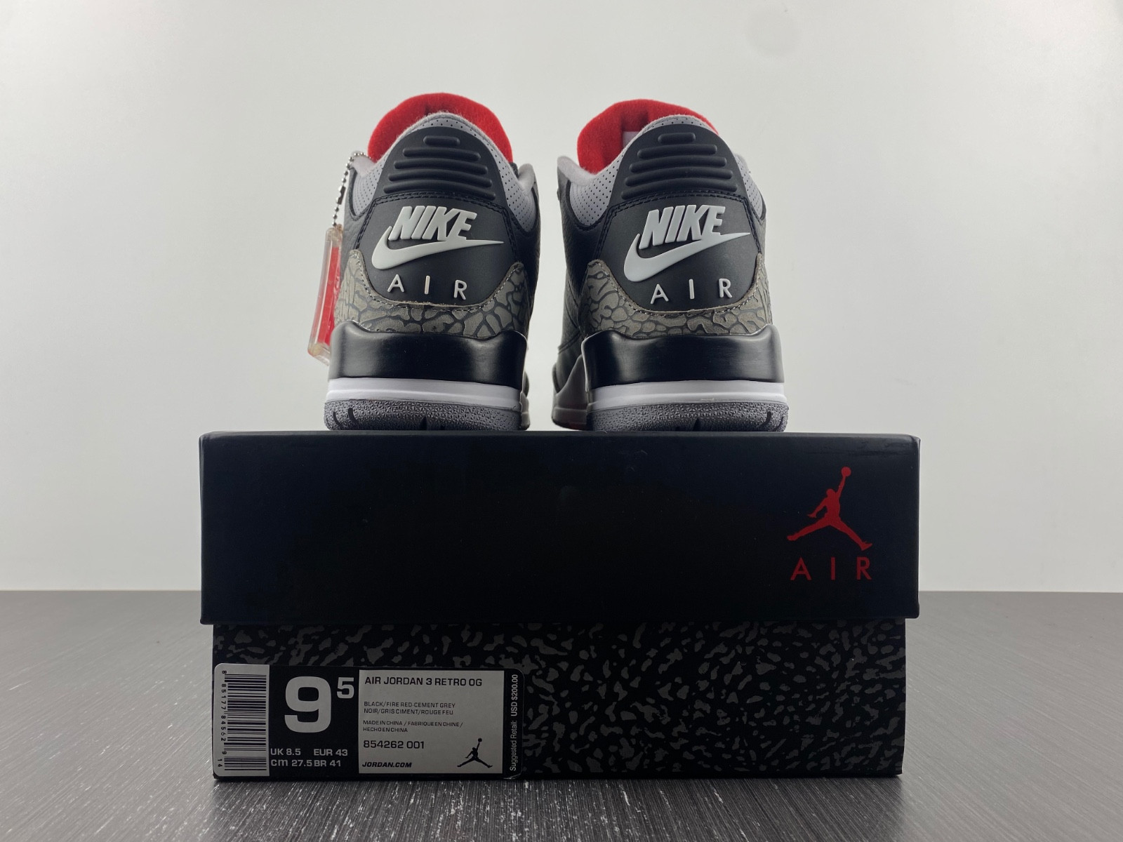jordan 3 retro black cement (2018) 854262-001