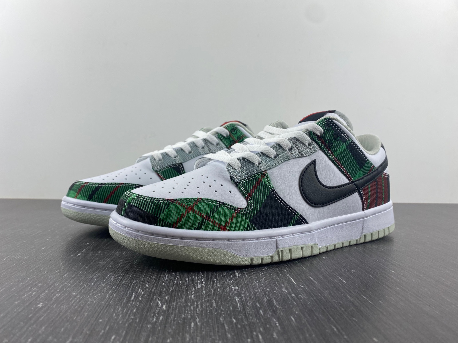nike dunk low tartan plaid - dv0827-100