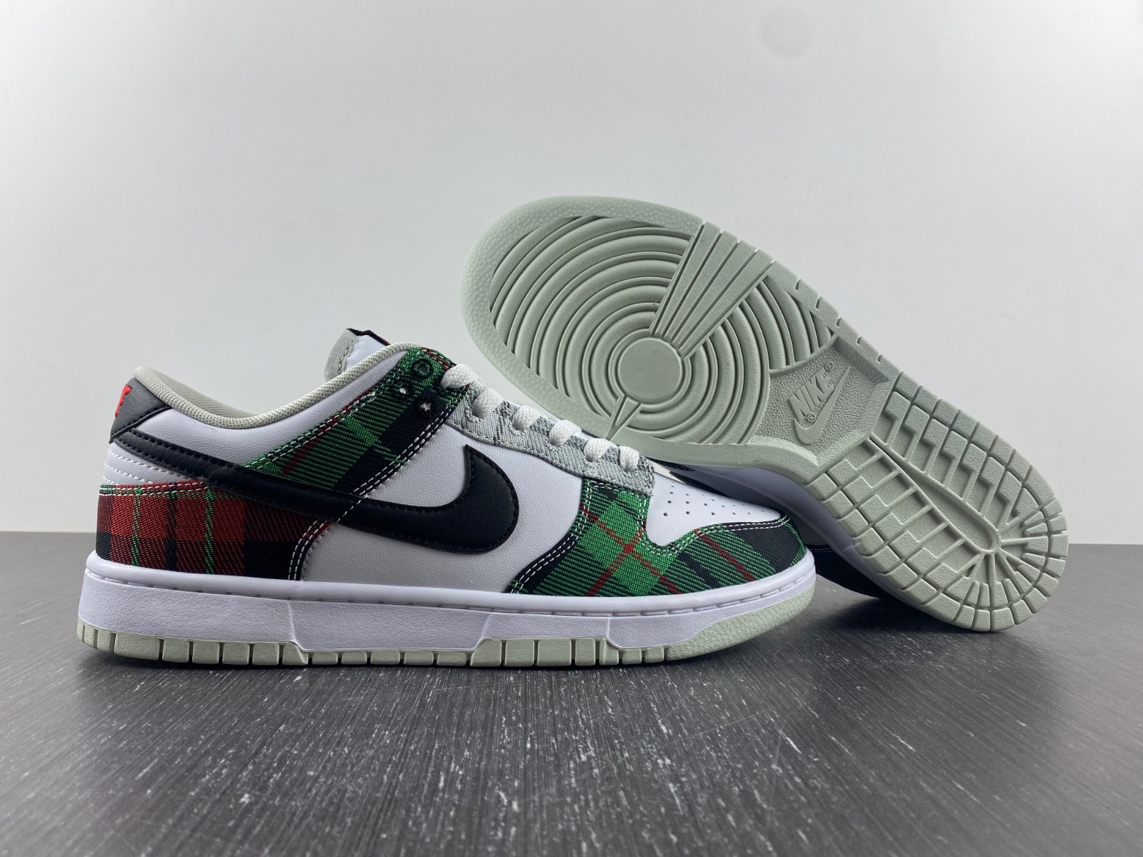 nike dunk low tartan plaid - dv0827-100