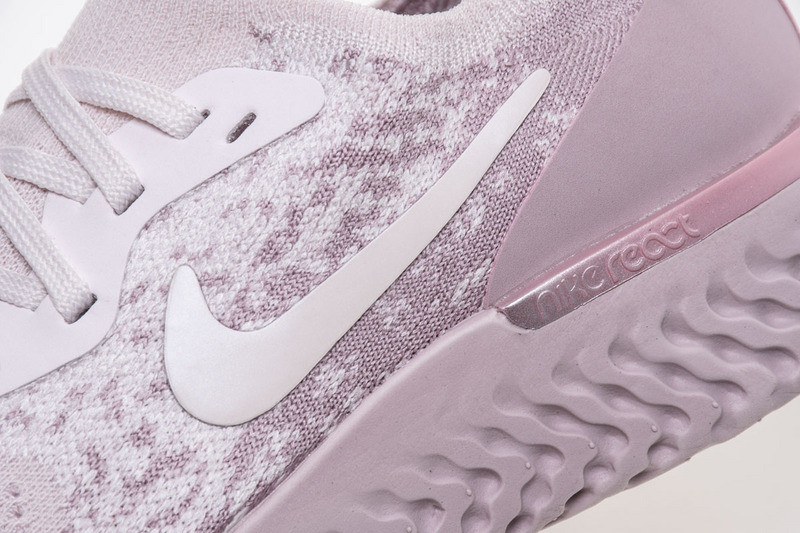 nike epic react flyknit pearl pink (w) aq0070-600