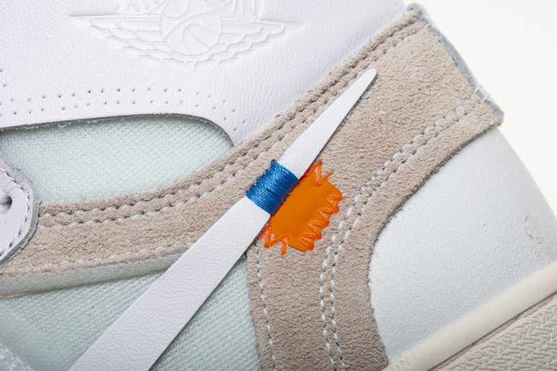 owt nike air jordan 1 retro high white aq0818-100