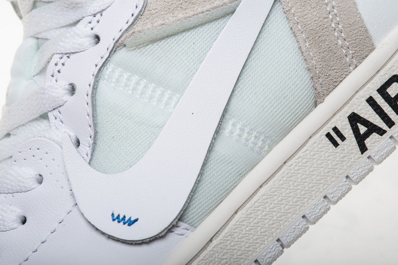 owt nike air jordan 1 retro high white aq0818-100