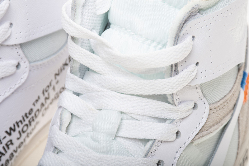 owt nike air jordan 1 retro high white aq0818-100