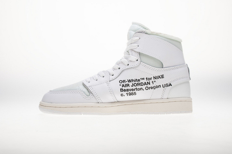 owt nike air jordan 1 retro high white aq0818-100