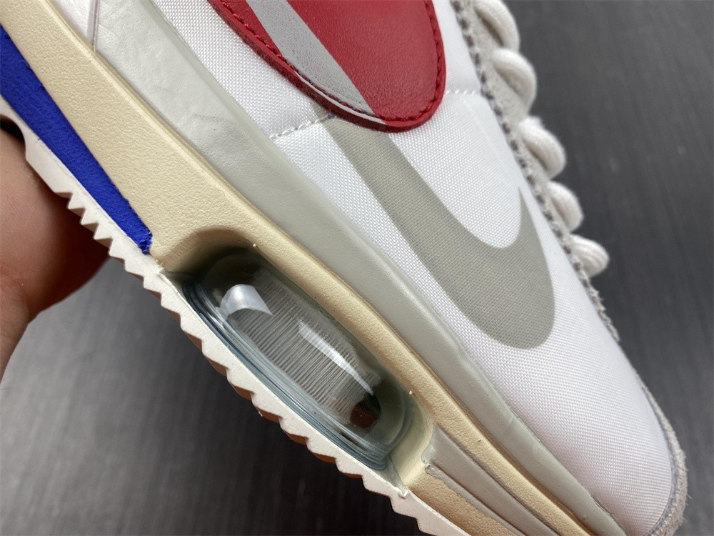 nike zoom cortez sp sacai white university red blue dq0581-100