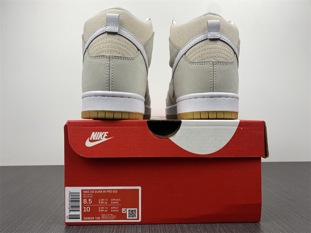 nike sb dunk high unbleached pack da9626-100