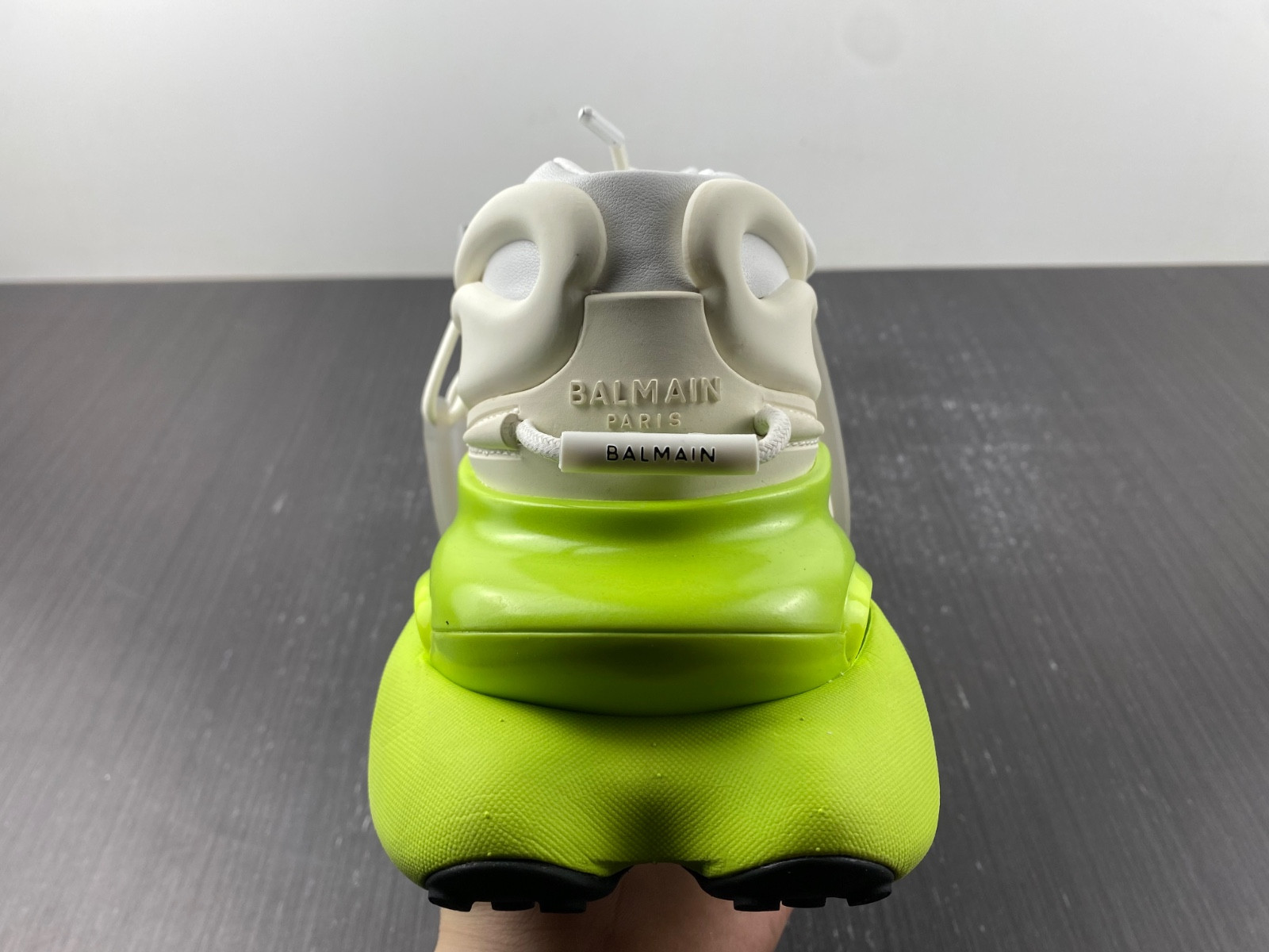 balmain neoprene and leather unicorn low-top sneakers am1vj309