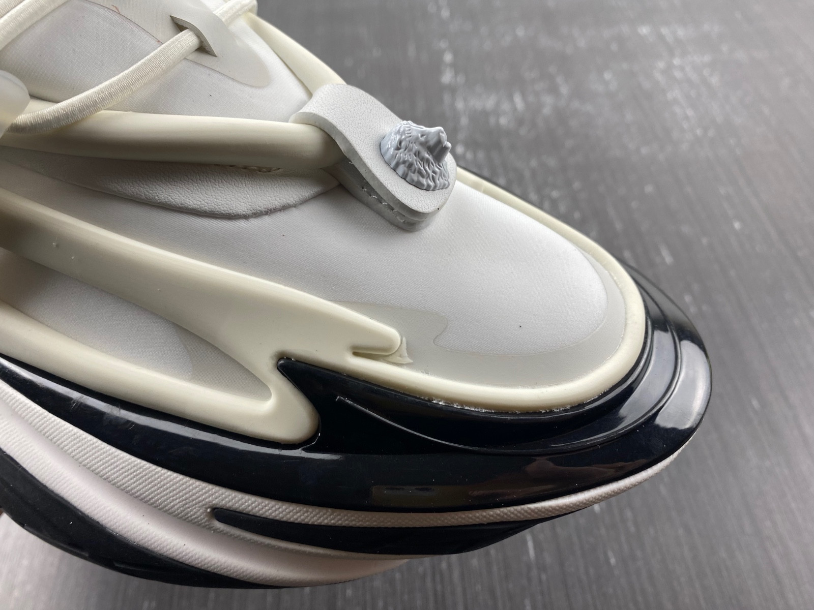 balmain neoprene and leather unicorn low-top sneakers am1vj309