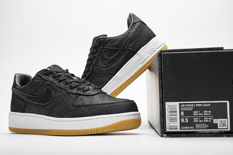 fragment clot nike air force 1 black cz3986-001