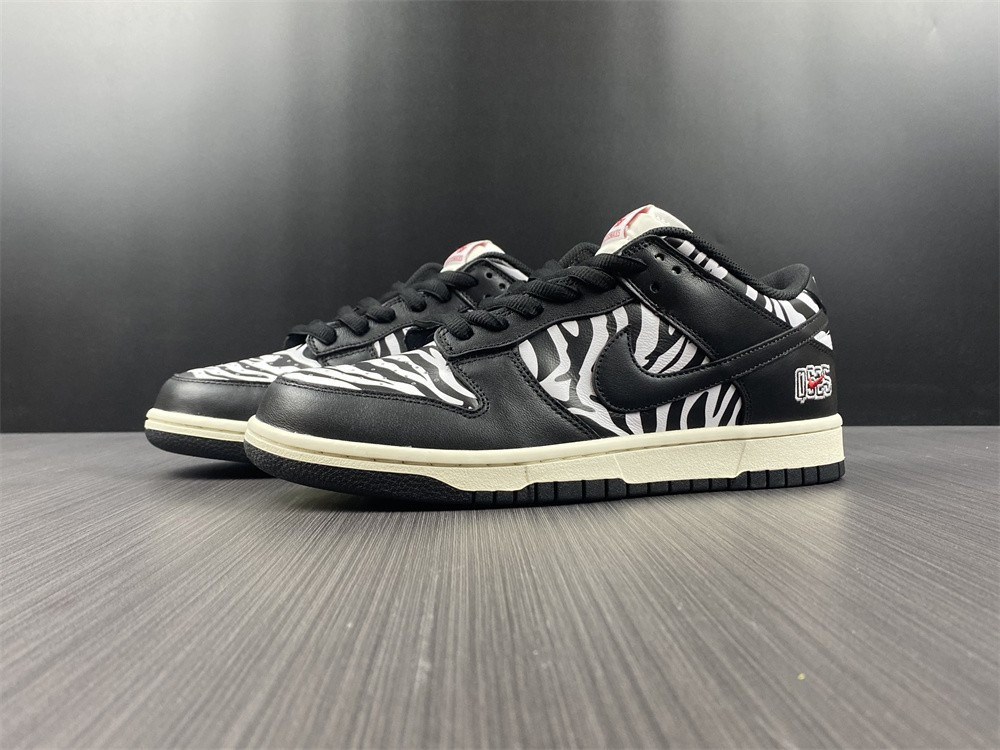 quartersnacks x nk sb dunk " zebra" dm3510-001