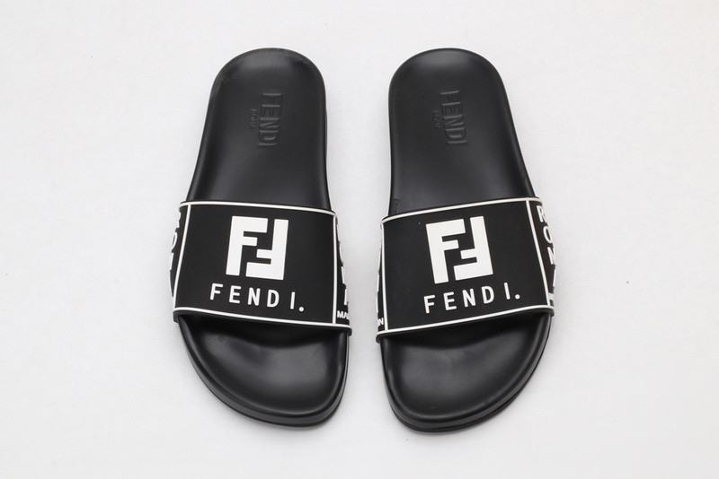 F**di slides all white with white letter