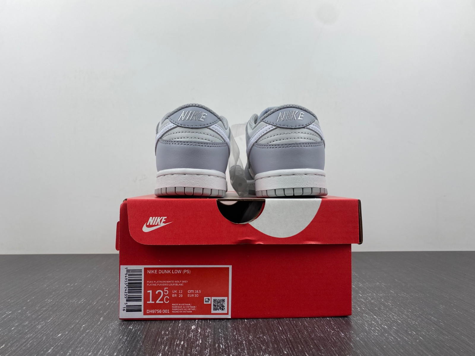 nike dunk low two-toned grey (ps) kids