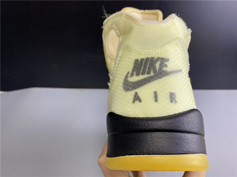 owt x air jordan 5 “sail” dh8565-100