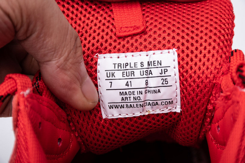 Ba*len*cia*ga triple s red 490671 w06f1 9000