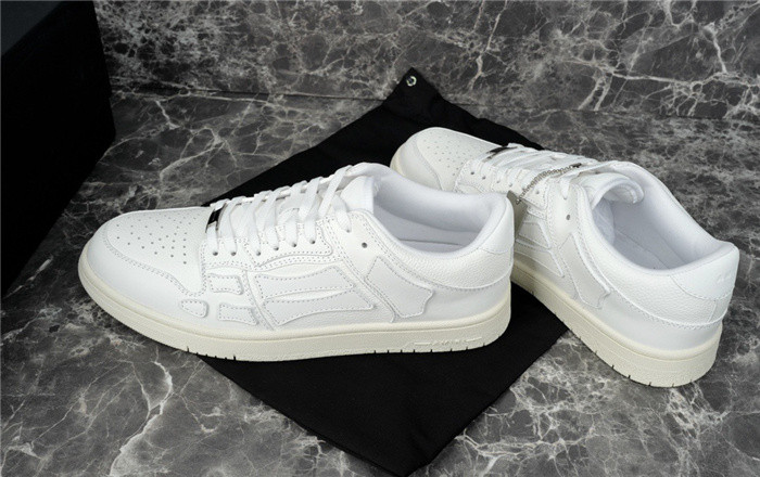 amiri skel top leather sneakers