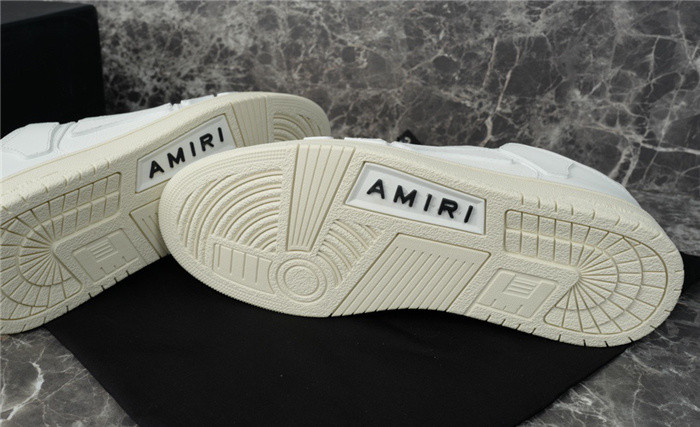 amiri skel top leather sneakers
