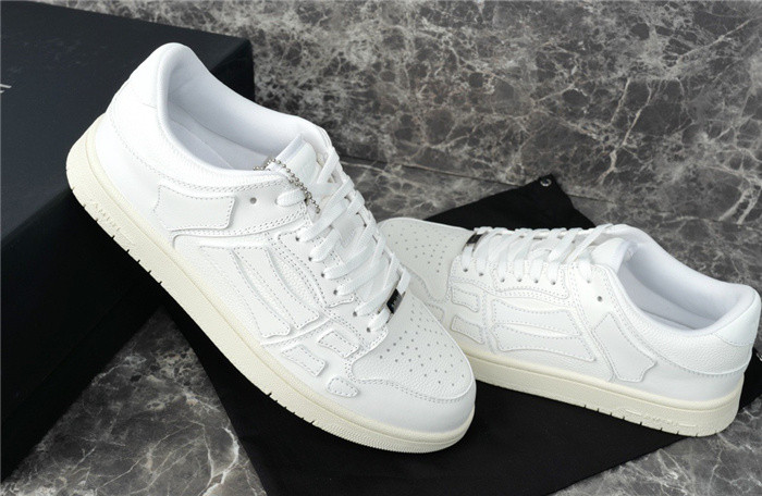 amiri skel top leather sneakers