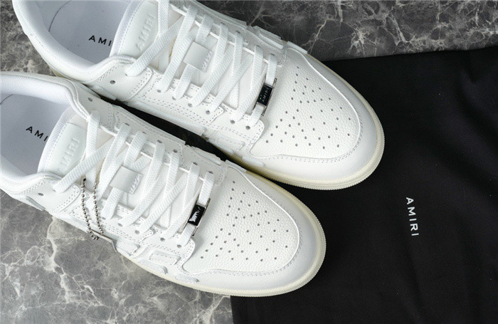 amiri skel top leather sneakers