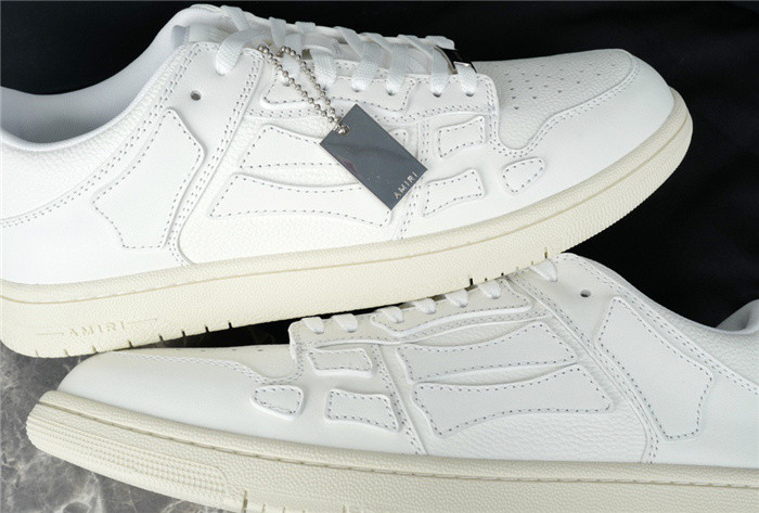 amiri skel top leather sneakers