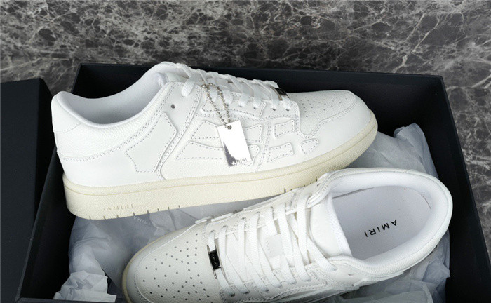 amiri skel top leather sneakers