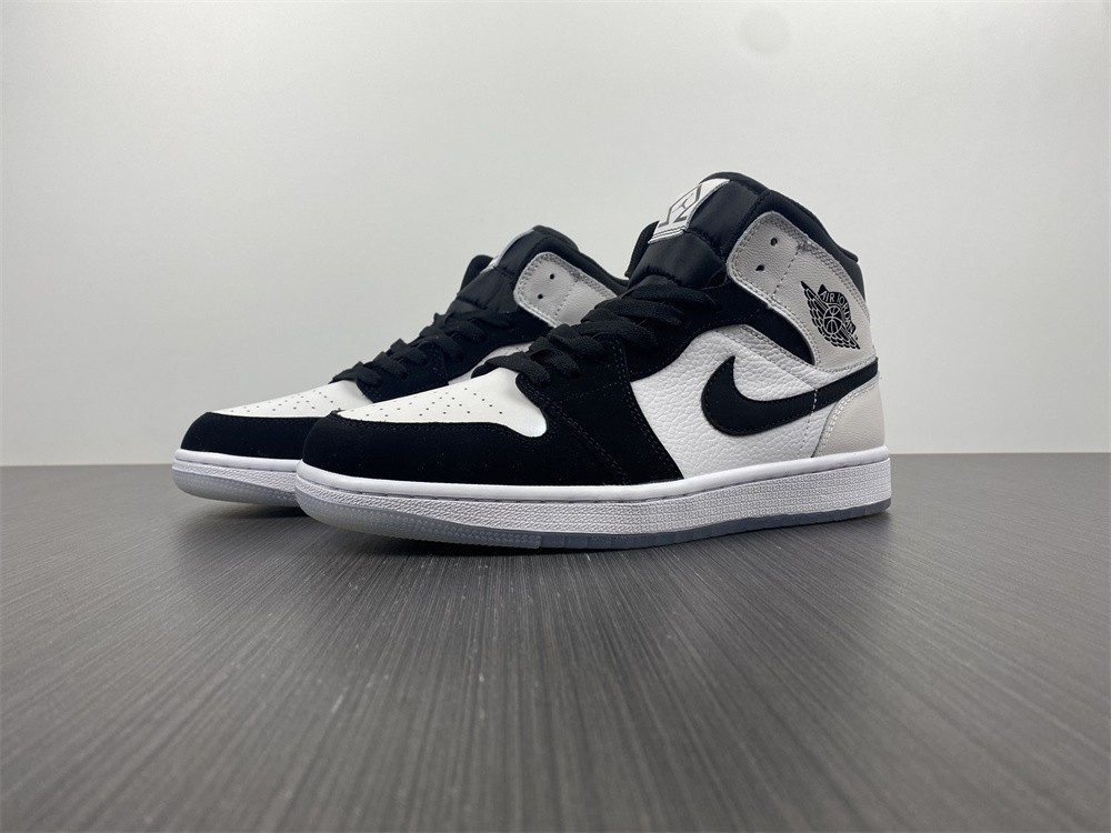 air jordan 1 mid white black Di*m*nd dh6933-100