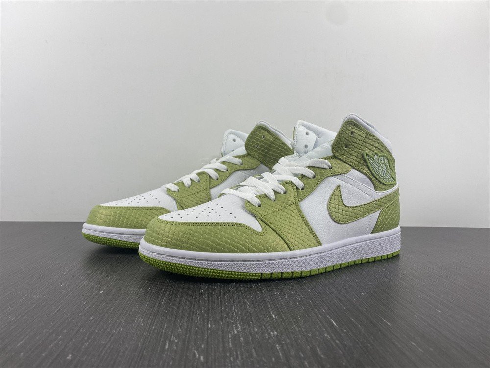 jordan 1 mid green python (w) - dv2959-113
