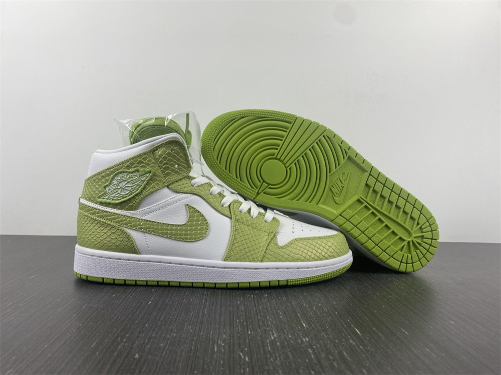 jordan 1 mid green python (w) - dv2959-113