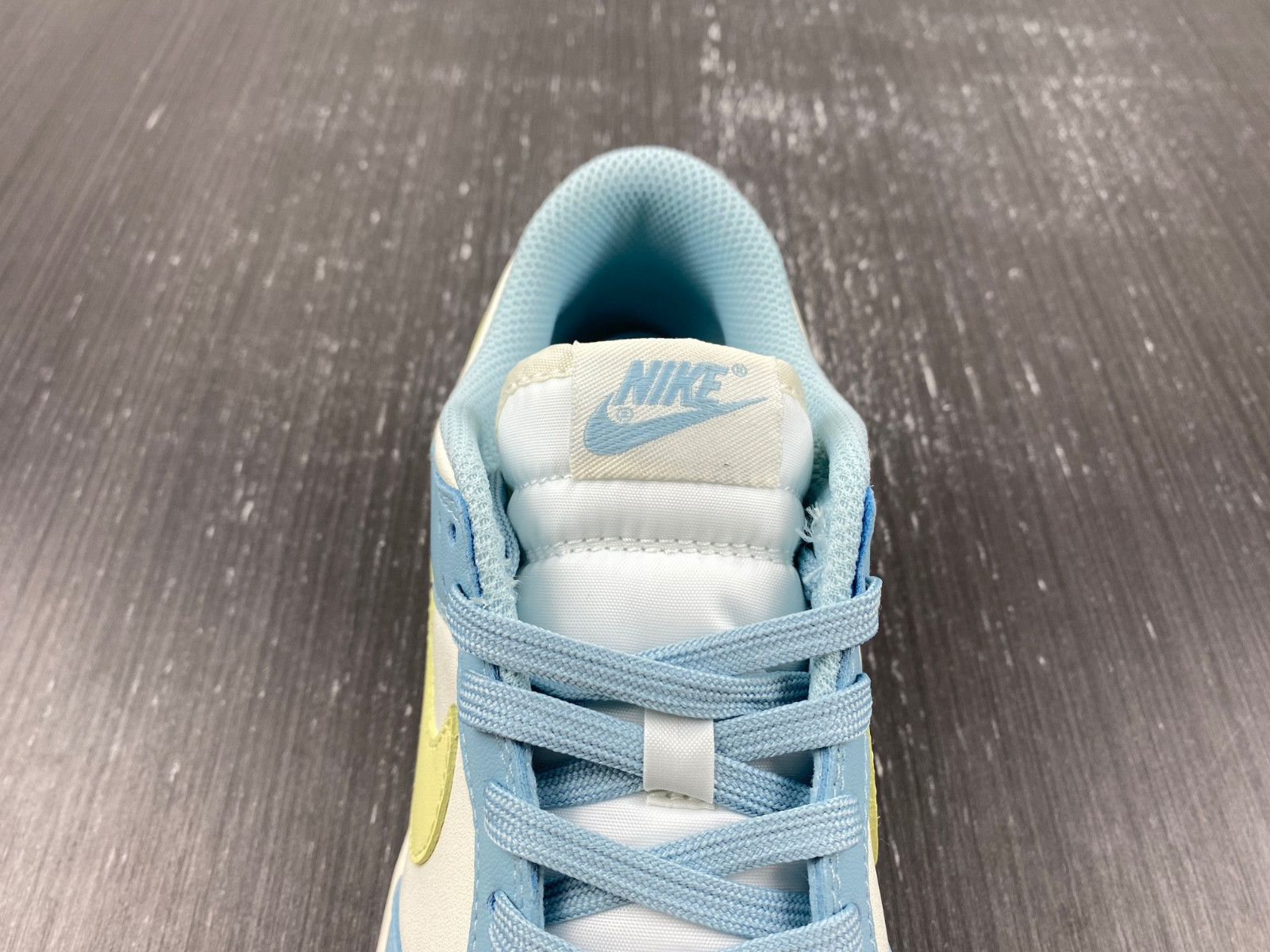nike dunk low ocean bliss citron tint (women
