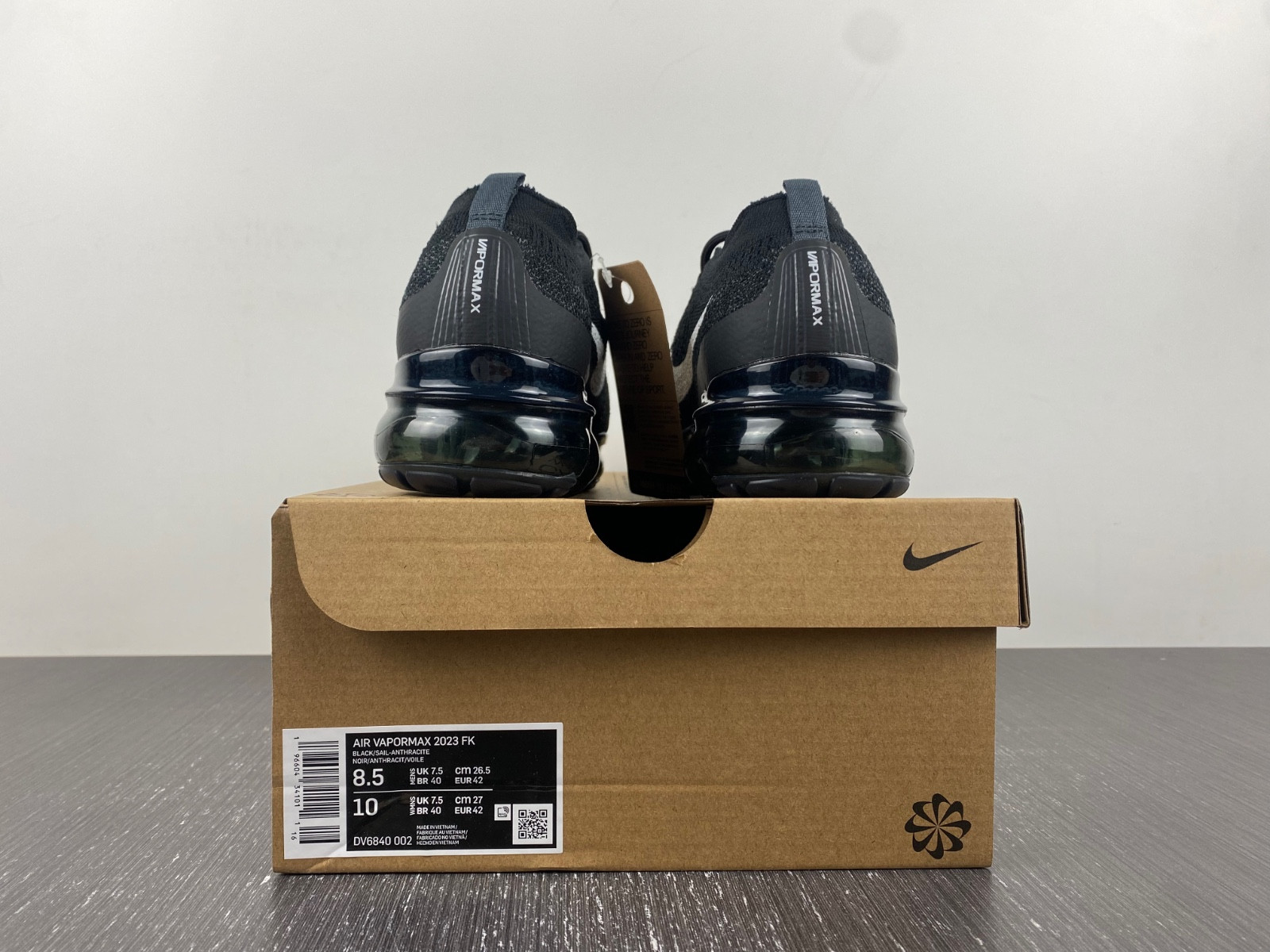 nike air vapor max black flynit dv6840-002