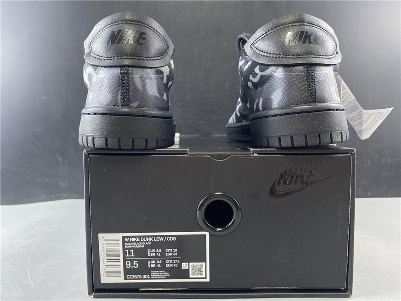 nike dunk low comme des garcons print (w) - cz2675-001