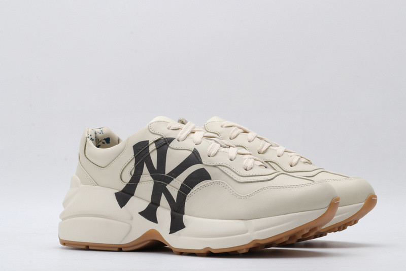 G*u*i ace embroidered low-top sneaker white with ny