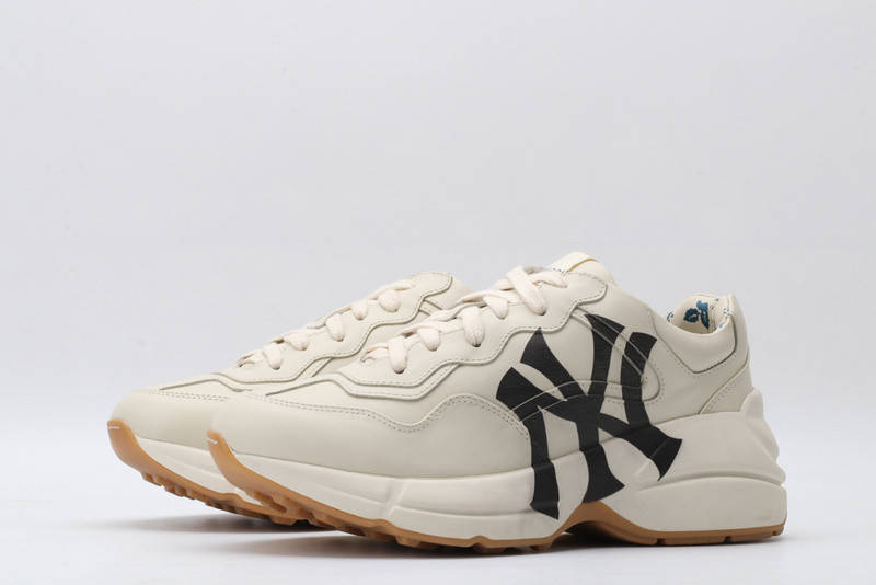 G*u*i ace embroidered low-top sneaker white with ny