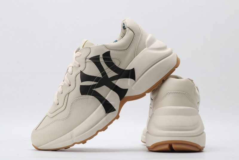 G*u*i ace embroidered low-top sneaker white with ny