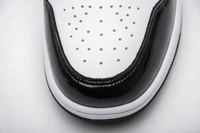 jordan 1 mid patent black white gold 852542-007