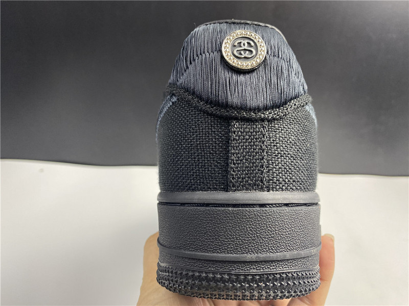 stussy x nike air force 1 low “black” cz9084-001